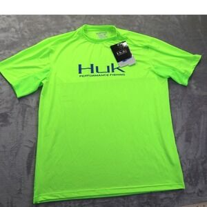 Huk T Shirt's Men's Performance Fishing Green Size M New w/o Tags‎